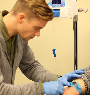 Kelly doing IV
